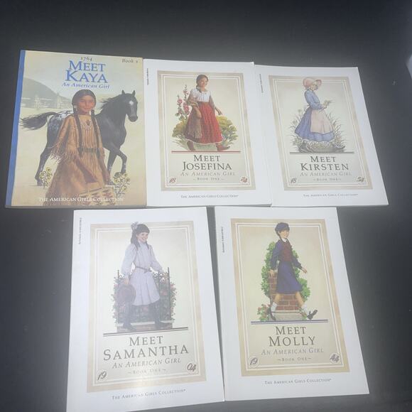 5 American Girl Collection Books Book One Samantha Kristen Molly Josefina Kaya - Picture 1 of 11